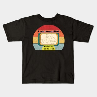 Retro glowing inside, out Kids T-Shirt